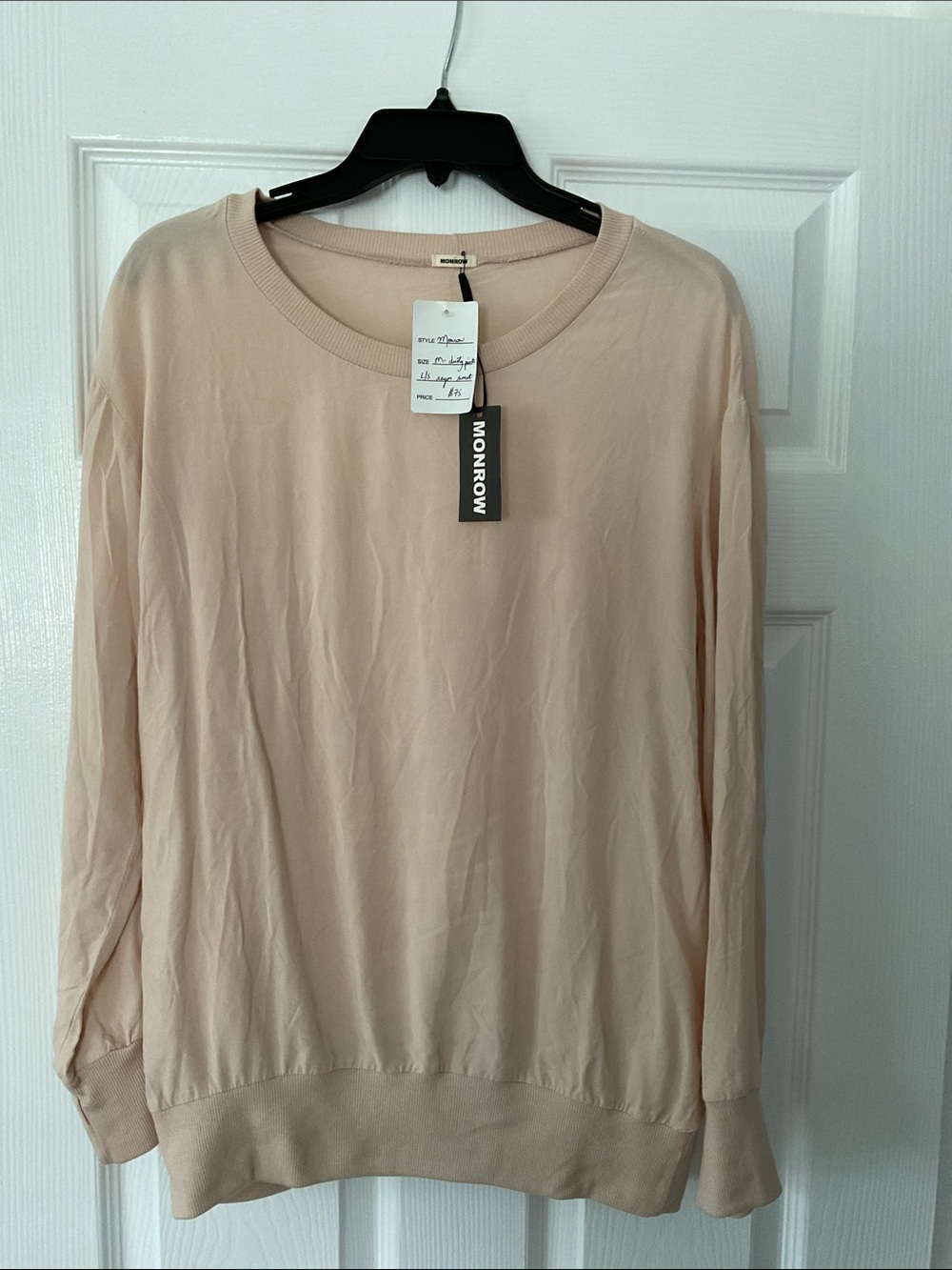 Monrow Soft Blush Crewneck Tee